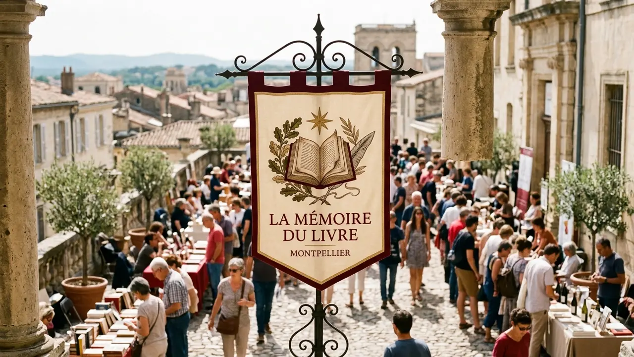 Présence institutionnelle et stand citoyen de La Mémoire du Livre à Montpellier